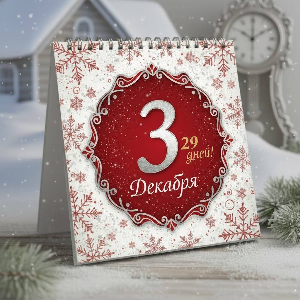 3 декабря. Осталось 29 дней!