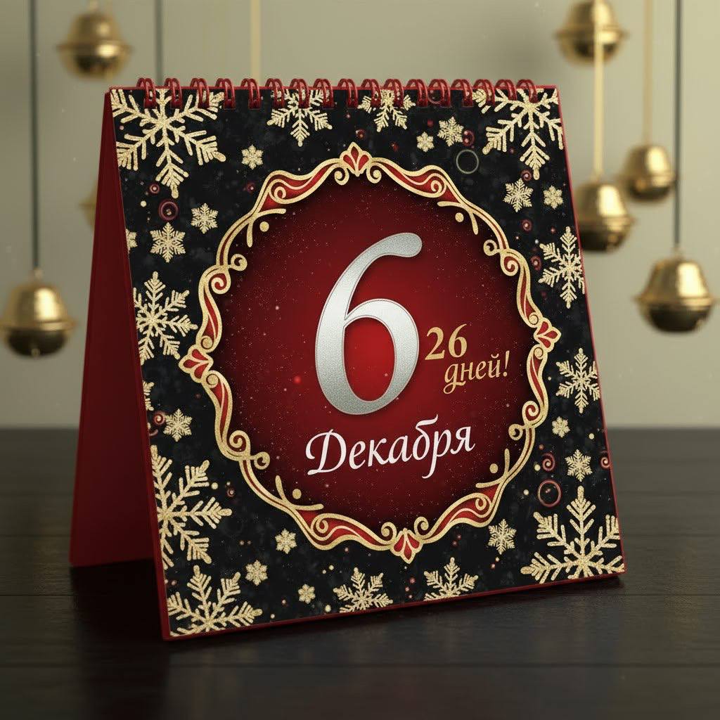 6 декабря. Осталось 26 дней!