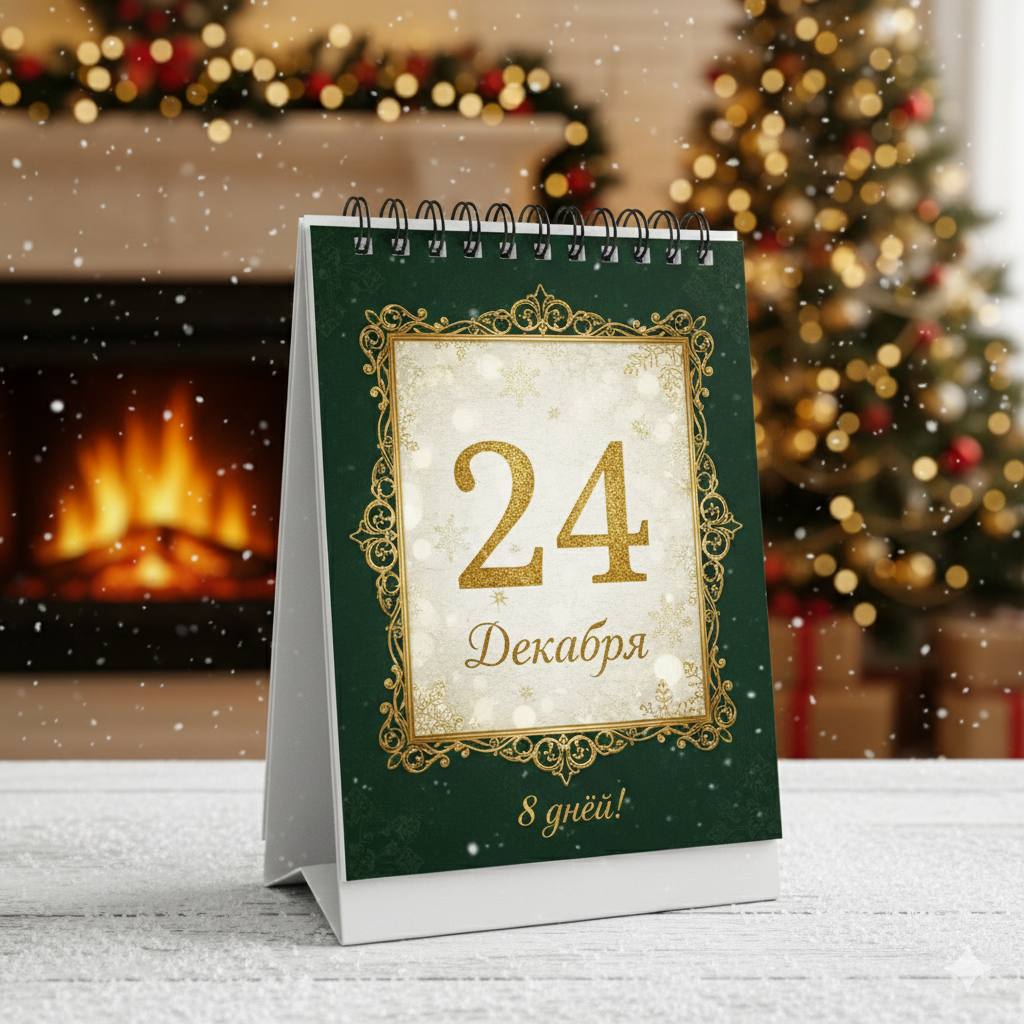 24 декабря. Осталось 8 дней!