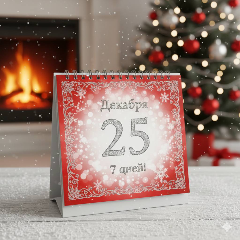 25 декабря. Осталось 7 дней!