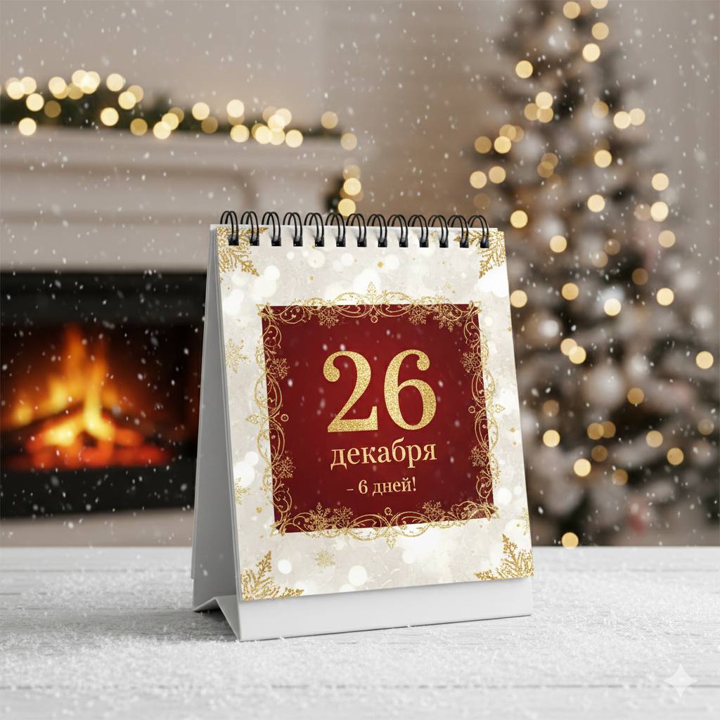 26 декабря. Осталось 6 дней!