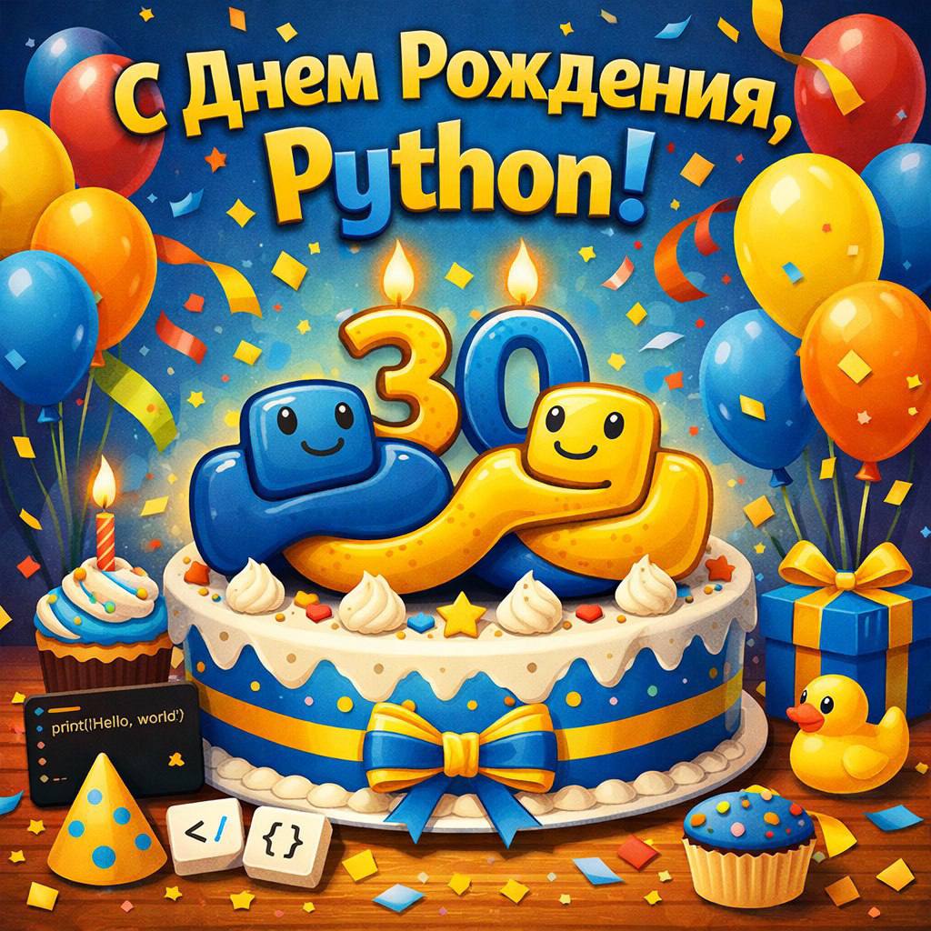 С Днем Рождения, Python! Один из главных языков современности отмечает праздник!