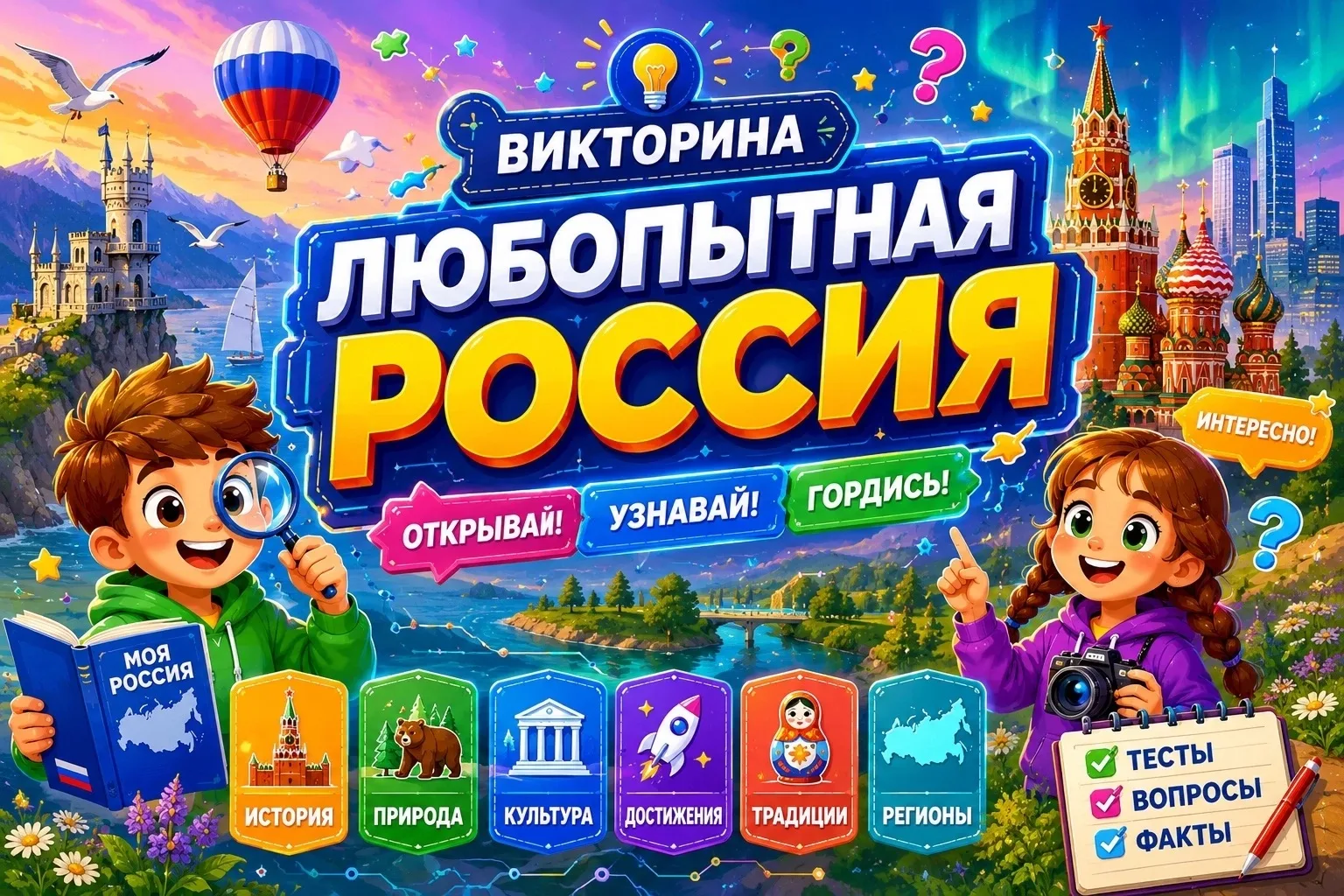 Итоги викторины «Любопытная Россия» подведены!